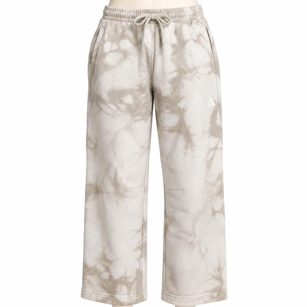 Adidas All SZN Beige Tie Dye Fleece Sweatpants Women's Medium